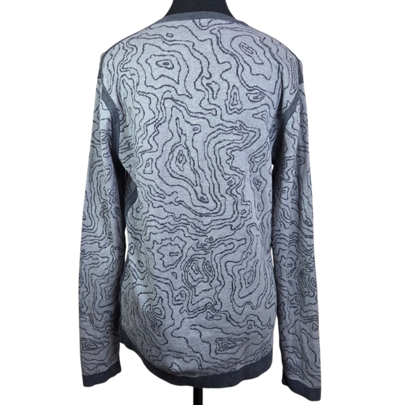 lululemon athletica Terrain Jacquard Map Knit Sweater Size Med - Picture 6 of 6